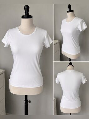 SWS Contoure White Short Sleeve T-Shirt – Size S/P